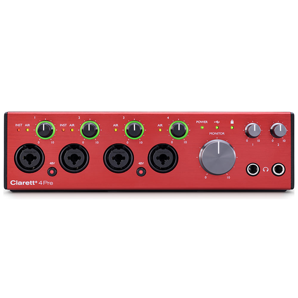 Focusrite Clarett 4Pre 18X8 Thunderbolt Interface