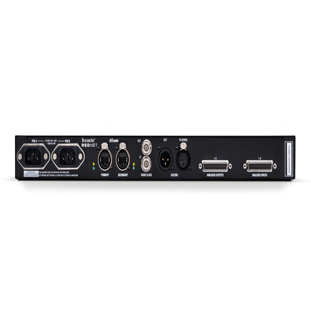 Focusrite Rednet A8R 8-in/8-out Ethernet Audio Network Interface with Power Supply Redundancy