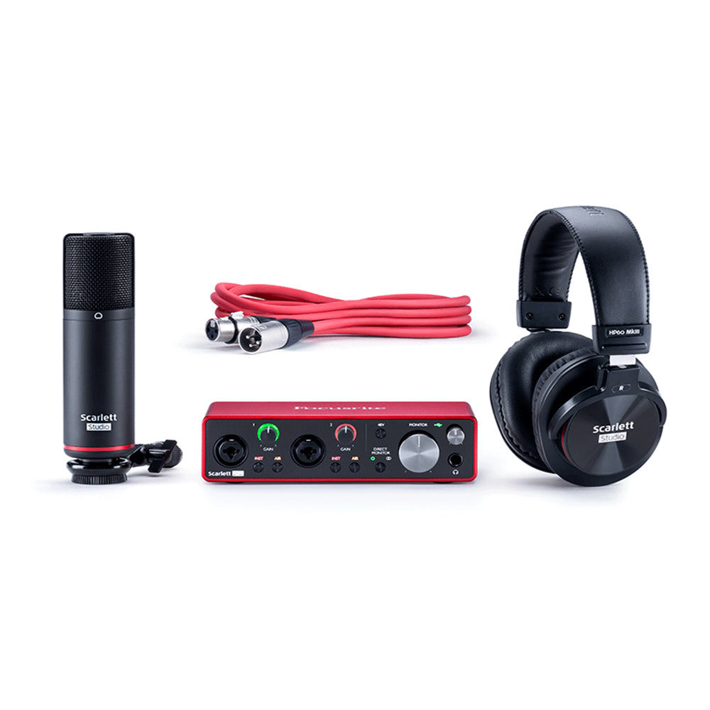 Focusrite Scarlett 2i2 Studio Pack (3rd Generation) USB Audio Interface