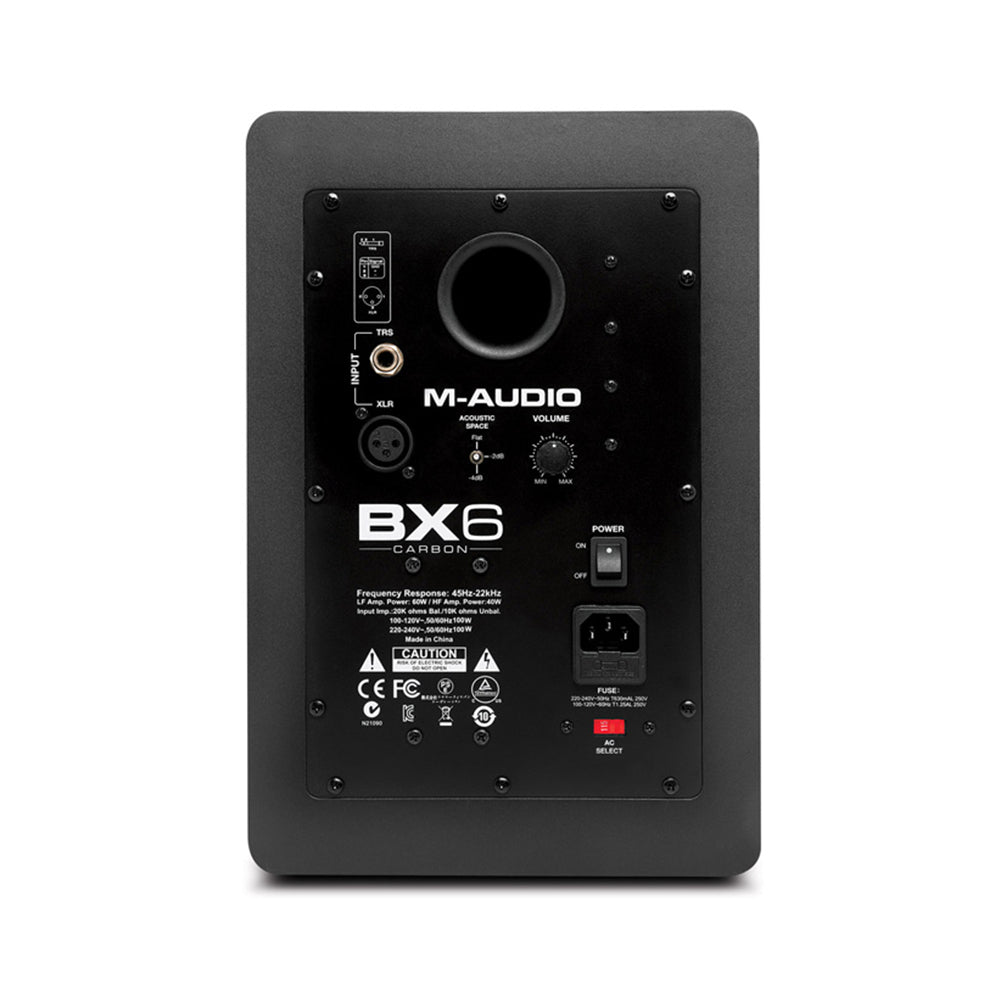 M-Audio BX6 Carbon 6inch Active Studio Monitor Speaker, Each