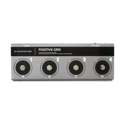 Positive Grid BT4 Bluetooth Midi Pedal, 4 Buttons