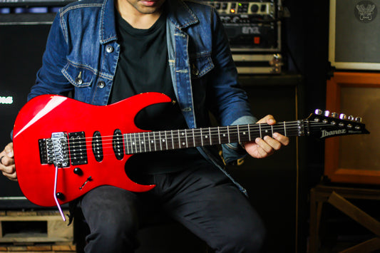 1989 IBANEZ RG360 PEARL RED MADE IN KOREA (USED)