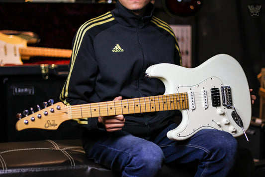 **PRICE DROP!** SUHR CLASSIC PRO HSS LEFTHANDED OLYMPIC WHITE MADE IN USA (MINT)