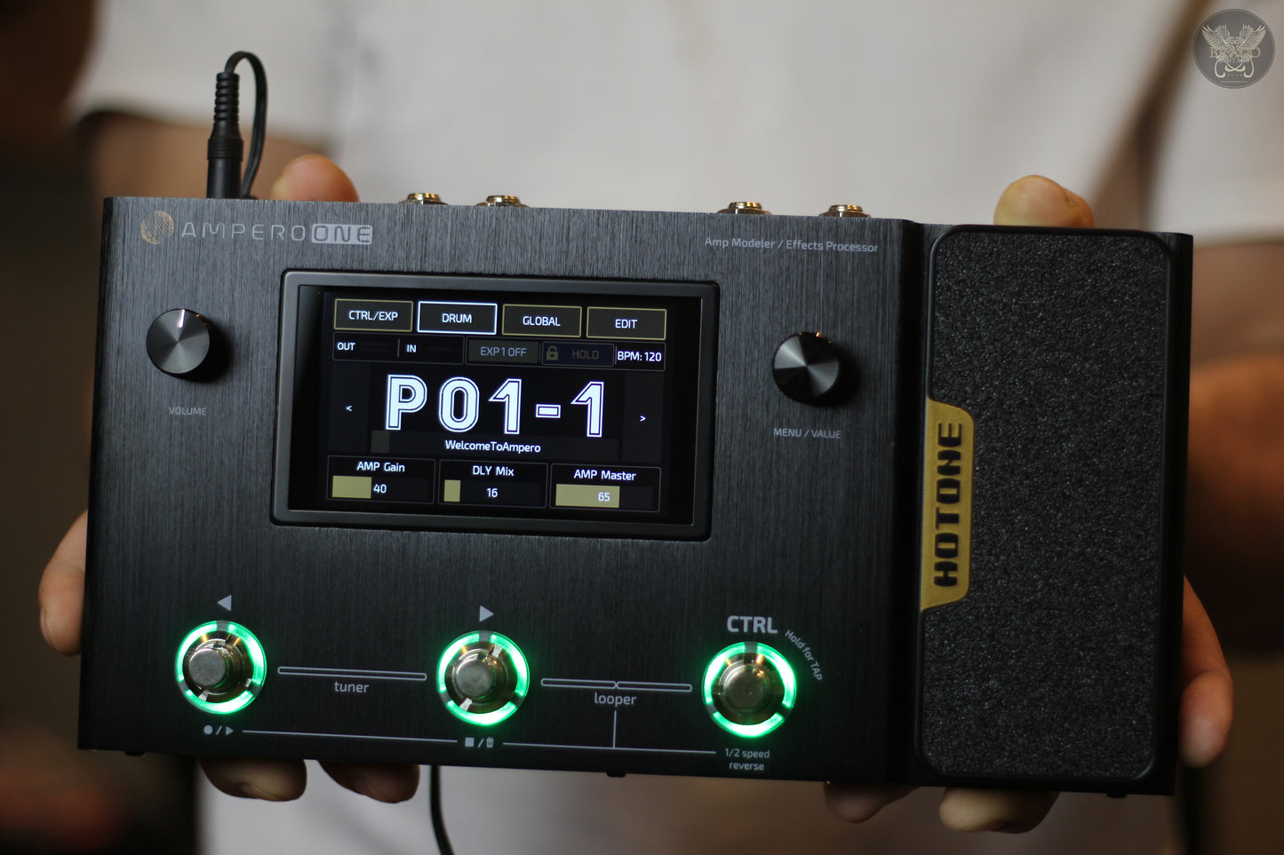 HOTONE AUDIO AMPERO ONE AMP MODELLER/MULTIEFFECTS PROCESSOR (NEW)