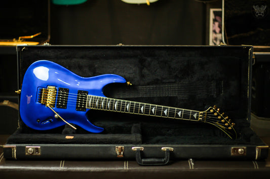 **SUPER RARE** 1988 BARRINGTON BRG-884 T/C DEEP METALLIC BLUE w ORIGINAL HARDCASE MADE IN JAPAN (MINT)