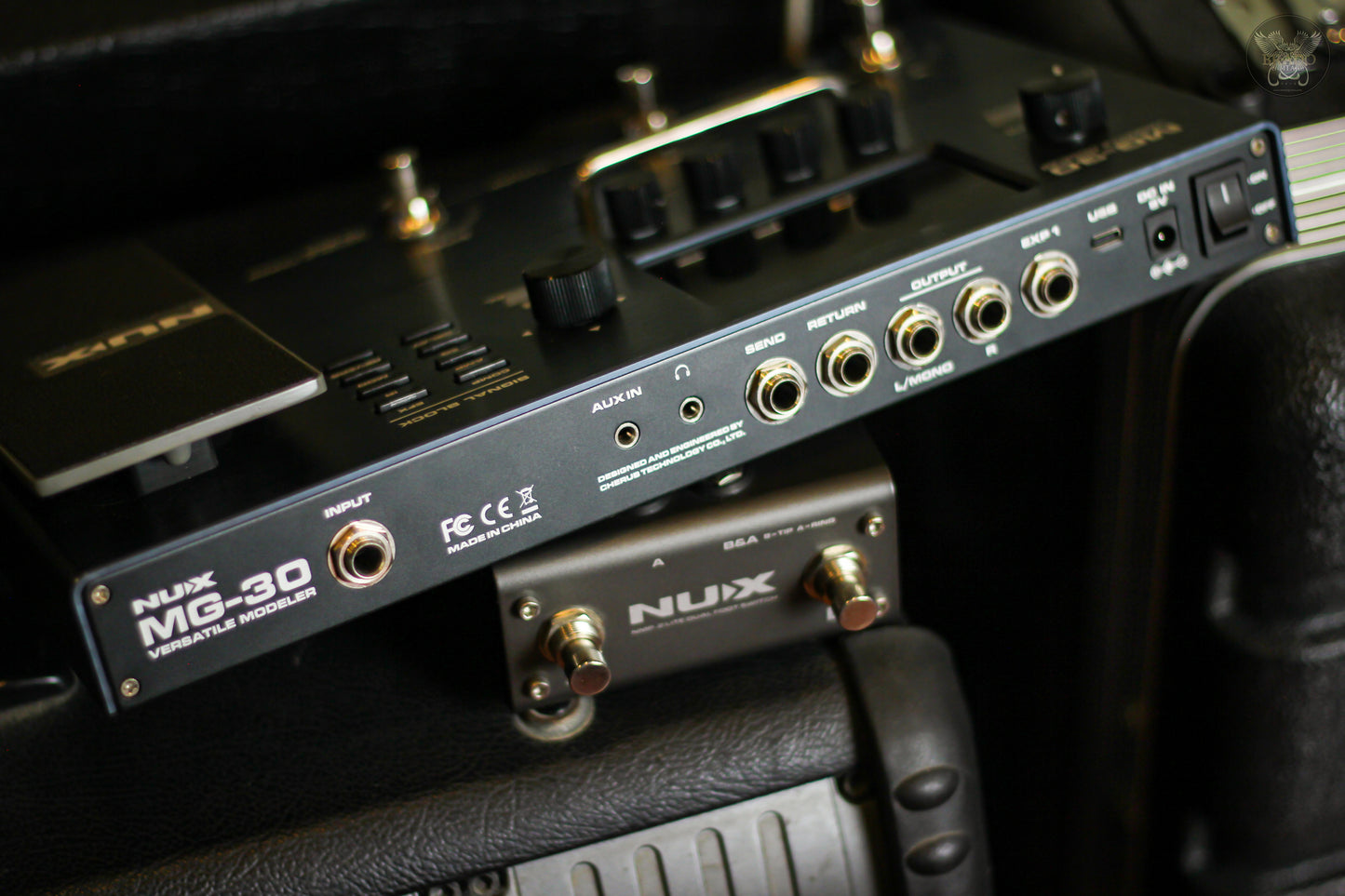 NUX MG-30 VERSATILE MODELLER/MULTI EFFECTS PEDAL w NUX NMP-2 DUAL FOOTSWITCH (USED)