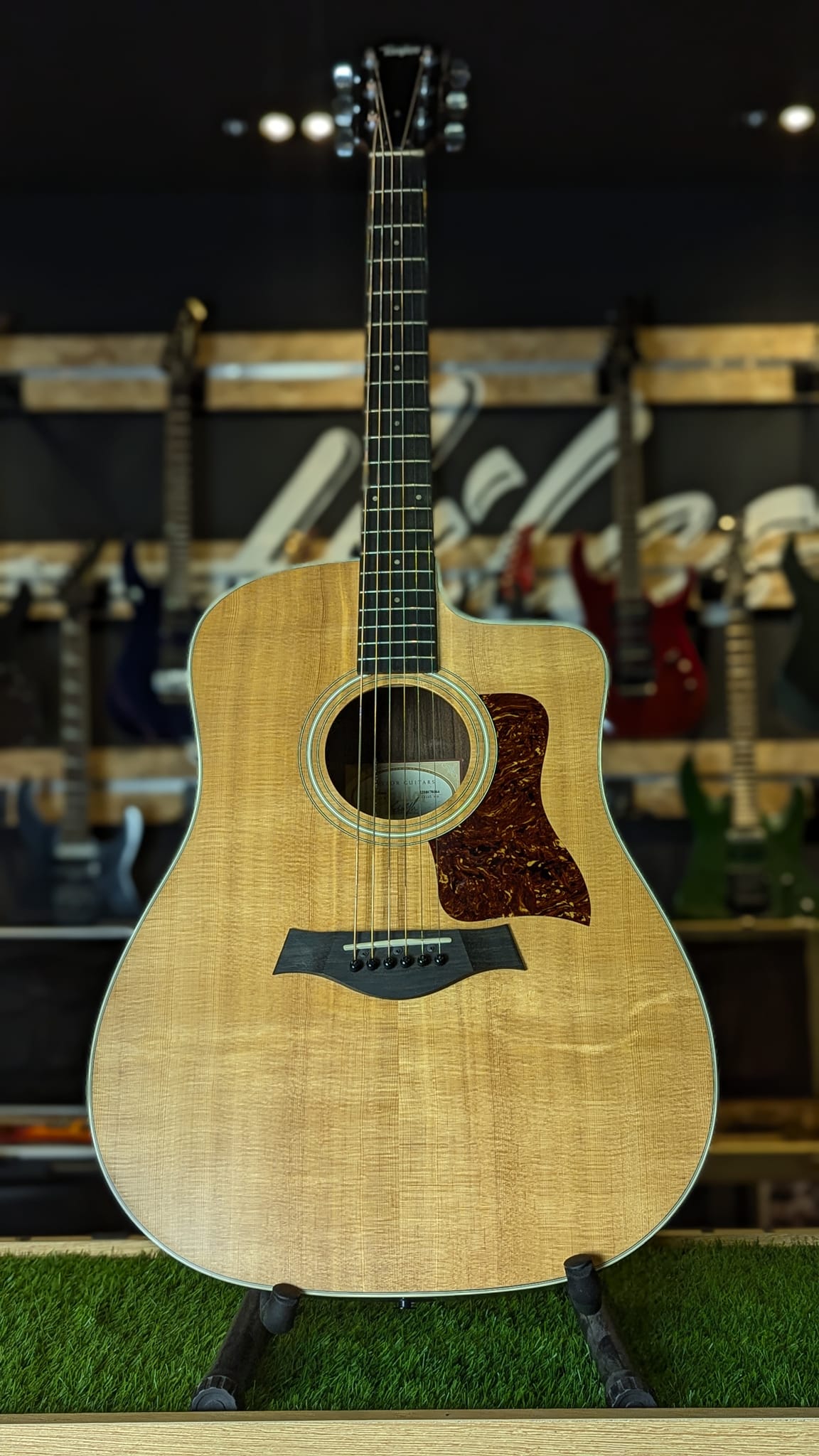 Taylor 210ce Dreadnought Acoustic Guitar with PICKUPS W/taylor Gig Bag (used)