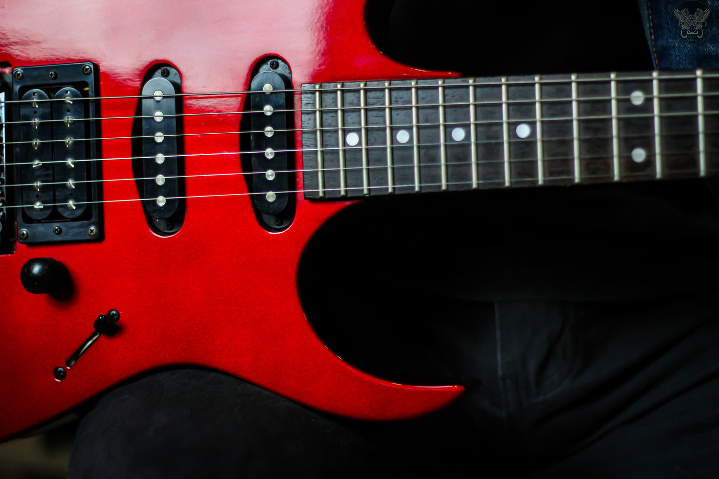 1989 IBANEZ RG360 PEARL RED MADE IN KOREA (USED)