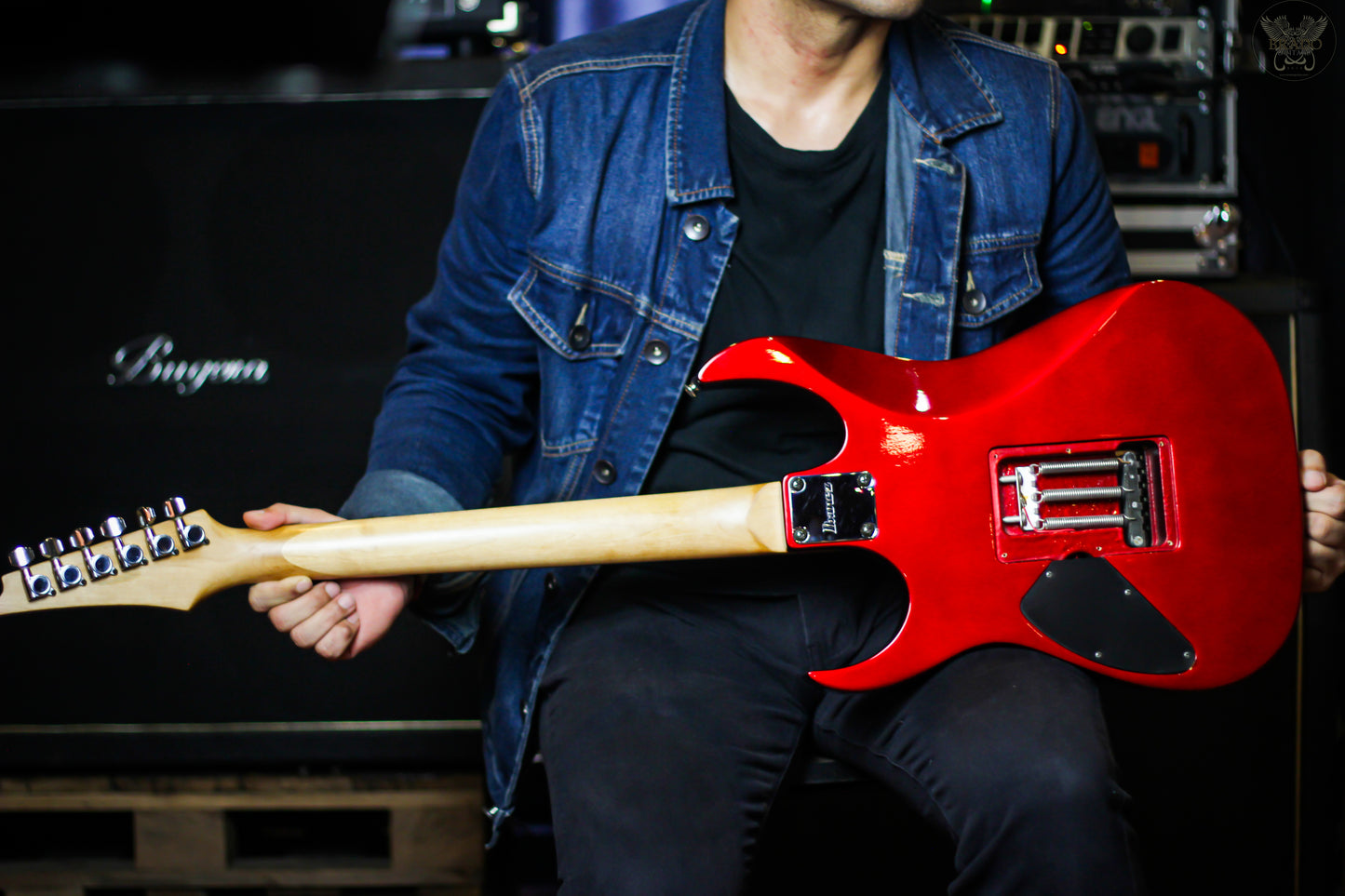 1989 IBANEZ RG360 PEARL RED MADE IN KOREA (USED)