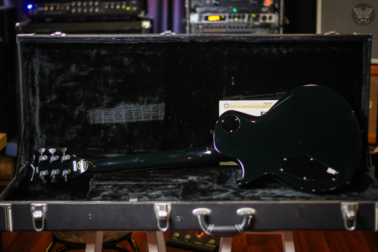 2009 ESP WILL ADLER ECLIPSE BLACK CAMO SIGNATURE GUITAR w ESP OHSC & COA MADE IN JAPAN (USED)