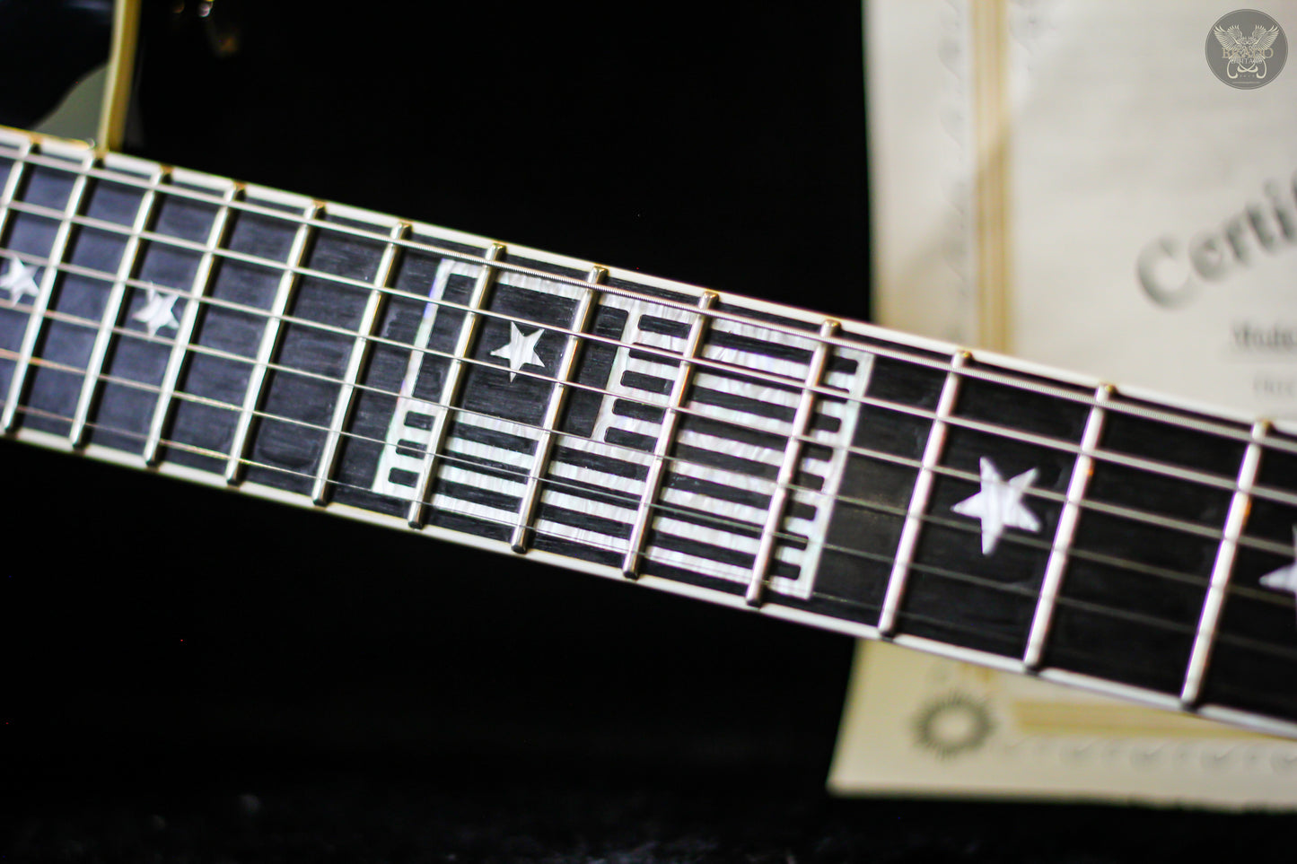 2009 ESP WILL ADLER ECLIPSE BLACK CAMO SIGNATURE GUITAR w ESP OHSC & COA MADE IN JAPAN (USED)