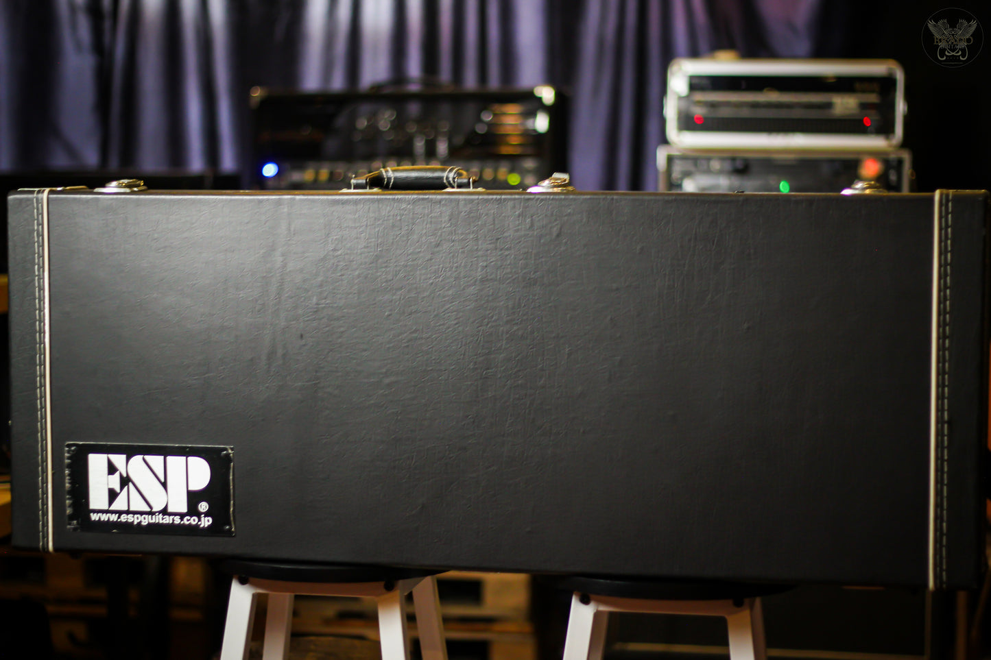 2009 ESP WILL ADLER ECLIPSE BLACK CAMO SIGNATURE GUITAR w ESP OHSC & COA MADE IN JAPAN (USED)