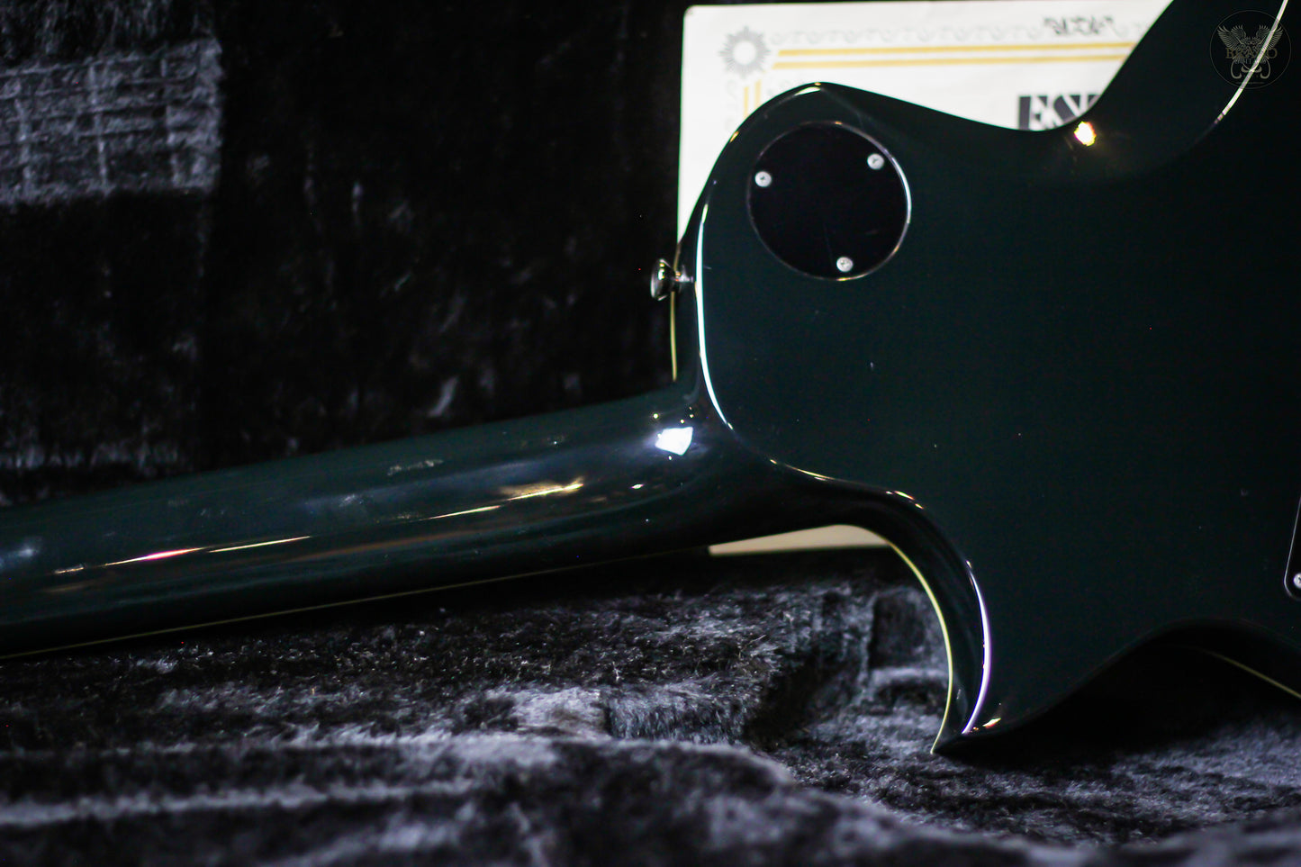 2009 ESP WILL ADLER ECLIPSE BLACK CAMO SIGNATURE GUITAR w ESP OHSC & COA MADE IN JAPAN (USED)