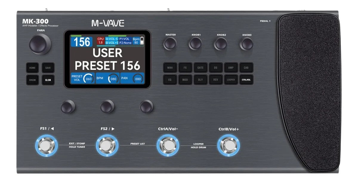 M-VAVE MK-300 Guitar Multi-Effect Processor (Brand New)
