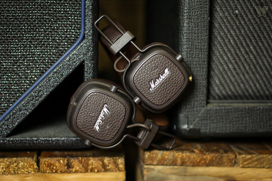 MARSHALL MAJOR III BLUETOOTH WIRELESS ON EAR HEADPHONES BROWN (USED)