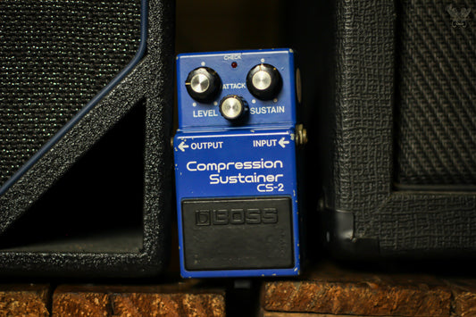 **RARE** 1983 BOSS CS-2 COMPRESSION SUSTAINER BLACK LABEL MADE IN JAPAN (USED)