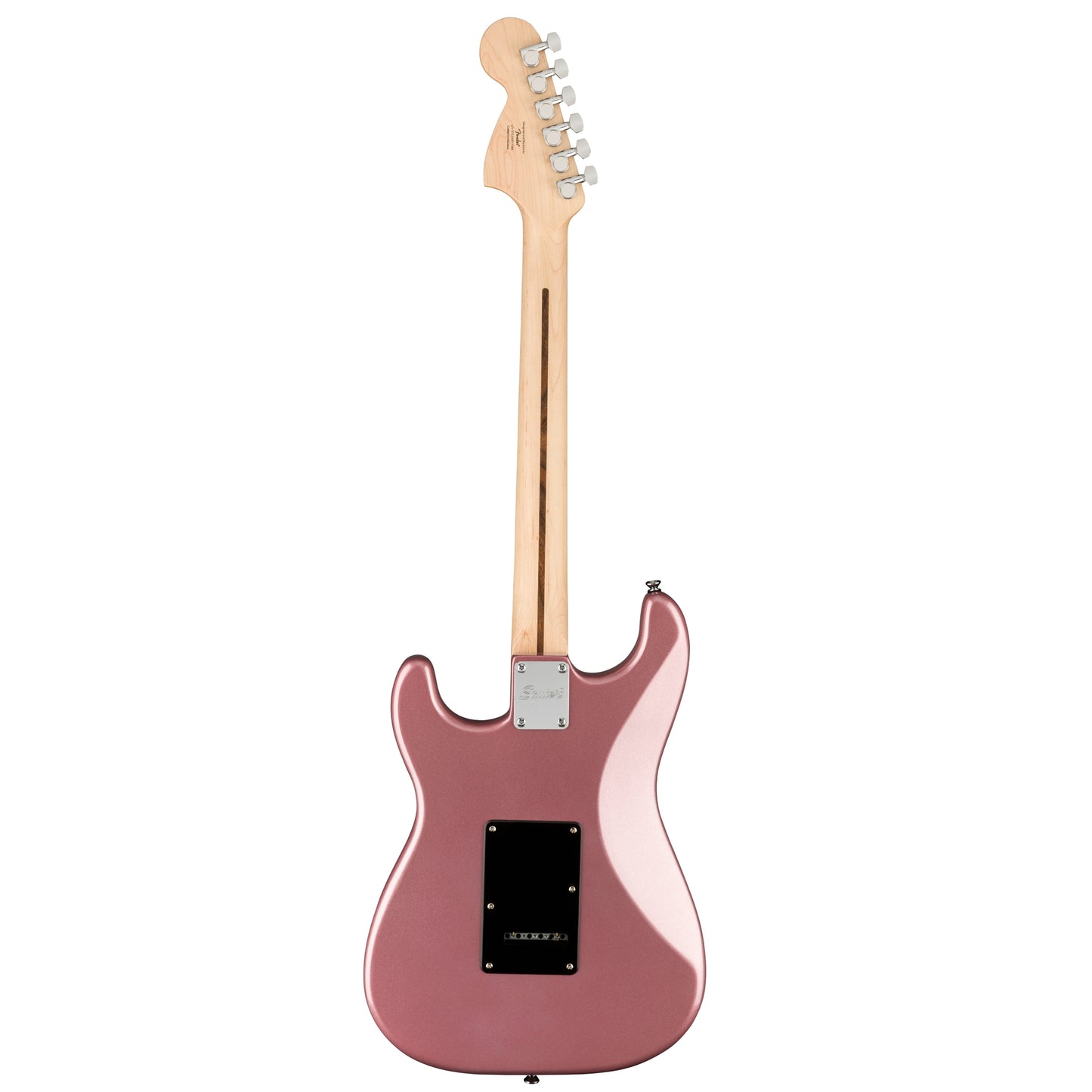 Squier Affinity Series HH Stratocaster Electric Guitar, Laurel FB, Burgundy Mist
