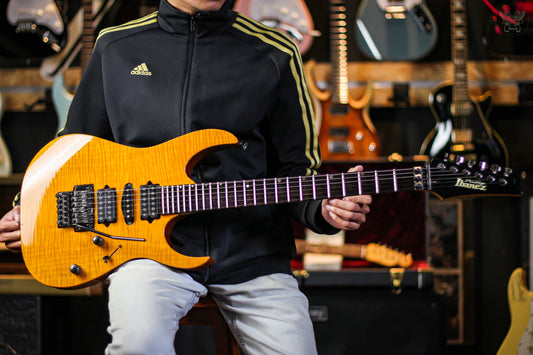 2001 IBANEZ PRESTIGE RG2680 AMBER MADE IN JAPAN (USED)