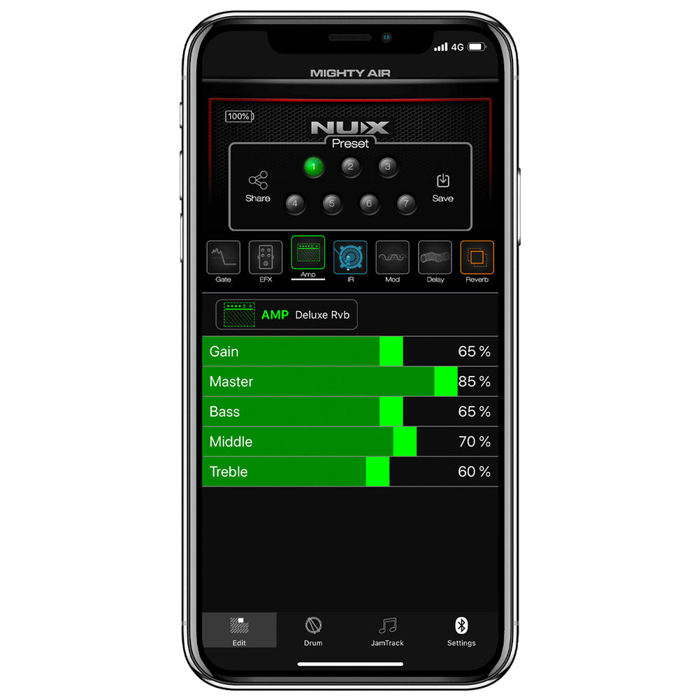 NUX Mighty Air Wireless/ Bluetooth Stereo Modelling Amplifier