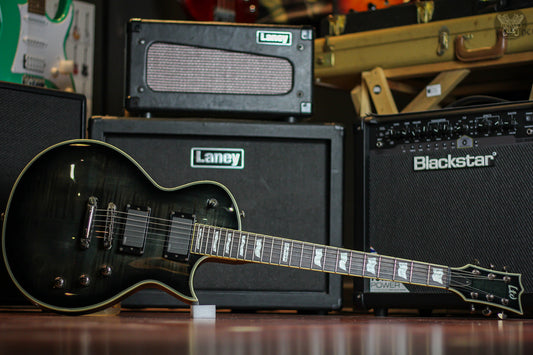 LTD EC-401FM SEE THRU BLACK MADE IN KOREA (USED)