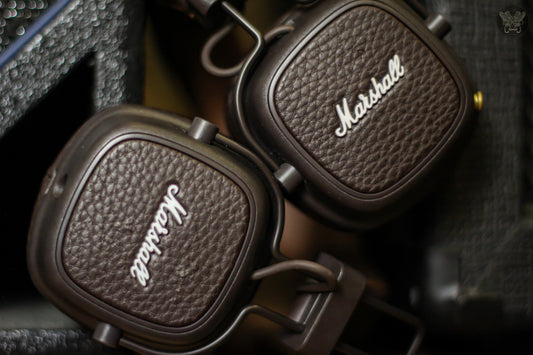 MARSHALL MAJOR III BLUETOOTH WIRELESS ON EAR HEADPHONES BROWN (USED)