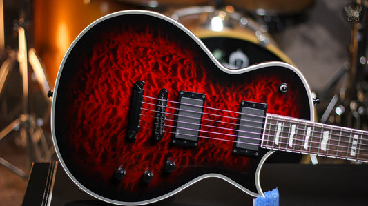 ESP E-II ECLIPSE SEE THRU BLACK CHERRY SUNBURST w ESP HARDCASE MADE IN JAPAN (NEW)
