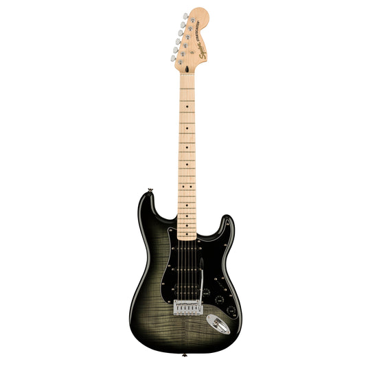 Squier Affinity Series HSS Stratocaster FMT Electric Guitar, Maple FB, Black Burst