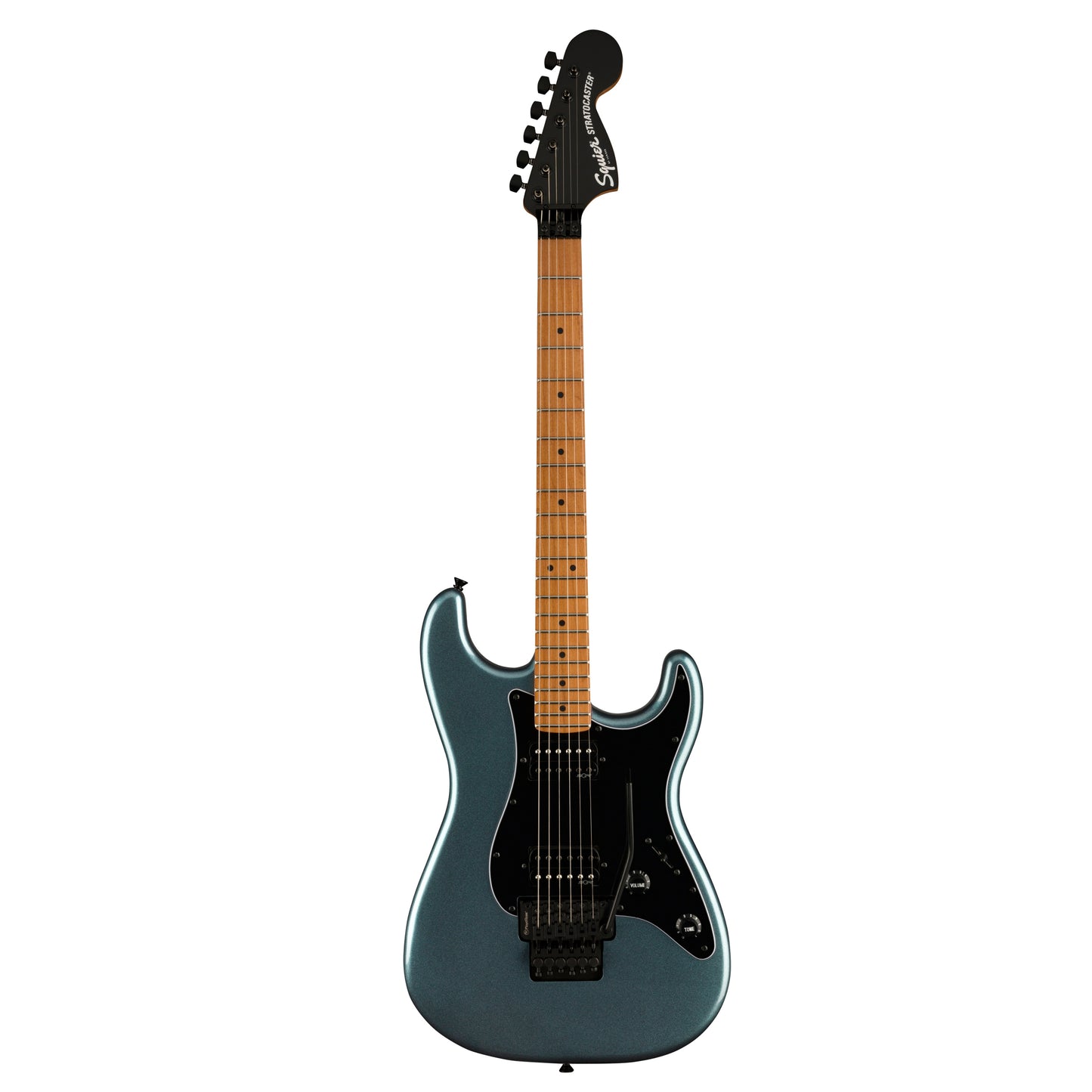 Squier Contemporary Stratocaster HH Floyd Rose Electric Guitar, Gunmetal Metallic