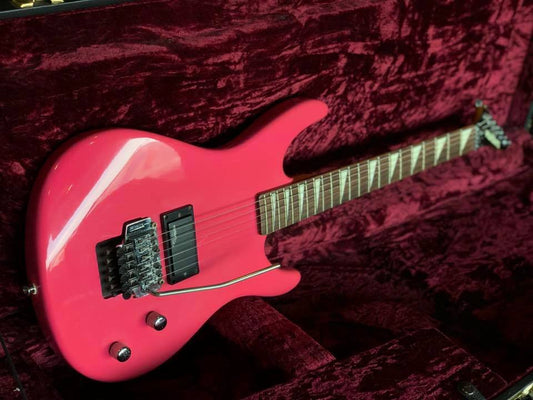 1988 WASHBURN G-2V (G-2V/P) VIOLENT PINK MADE IN KOREA (USED)