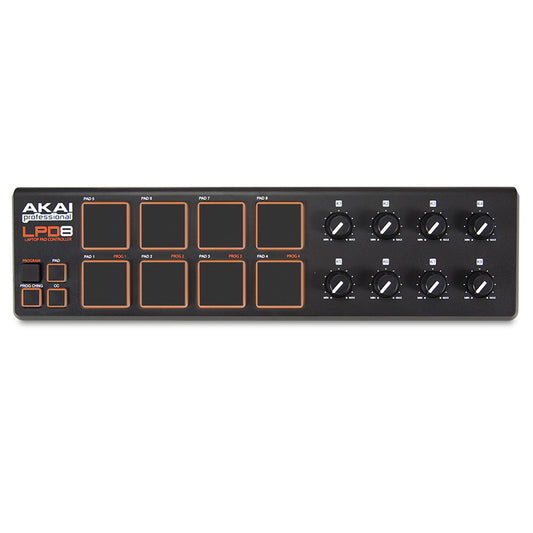 Akai LPD8 USB Pad Controller W/ 8 Velocity-Sensitive Pads