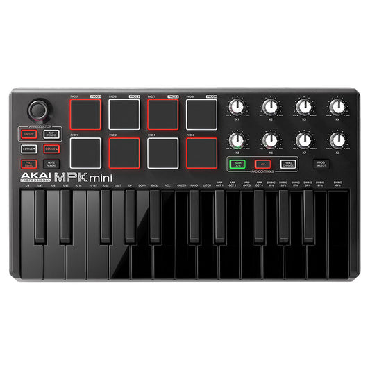 Akai MPK Mini Mk2 Compact Keyboard Controller, Black