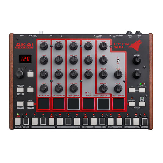 Akai Rhythm Wolf Analog Drum Machine and Bass Synthesizer