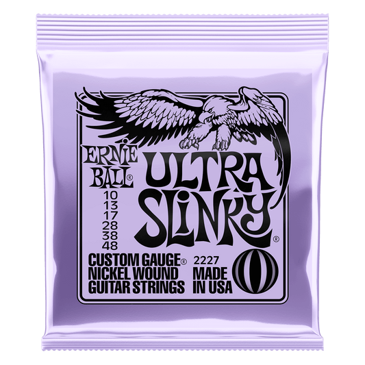 ERNIE BALL ULTRA SLINKY NICKEL WOUND ELECTRIC GUITAR STRINGS 10-48 SET