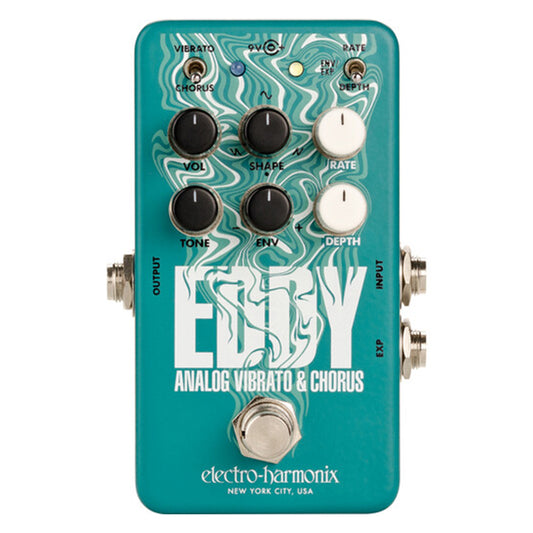 Electro-Harmonix Eddy Analog Vibrato & Chorus Guitar Effects Pedal