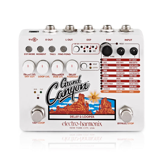 Electro-Harmonix Grand Canyon Delay & Looper Guitar Effects Pedal