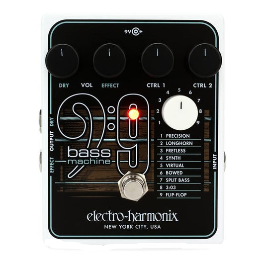 Electro-Harmonix BASS9 Bass Machine Guitar Effects Pedal
