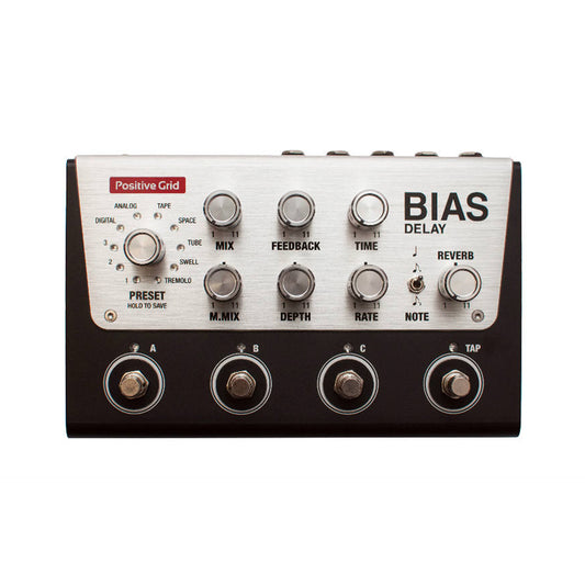 Positive Grid Bias Delay Pro Tone Match Digital Delay Pedal, 4 Buttons