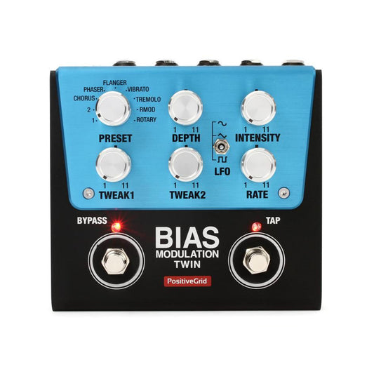 Positive Grid Bias Modulation Twin Tone Match Digital Modulation Pedal, 2 Buttons