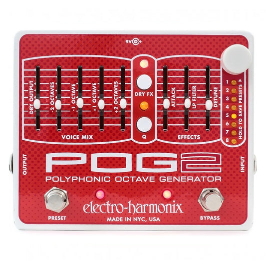 Electro-Harmonix POG2 Polyphonic Octave Generator Guitar Effects Pedal