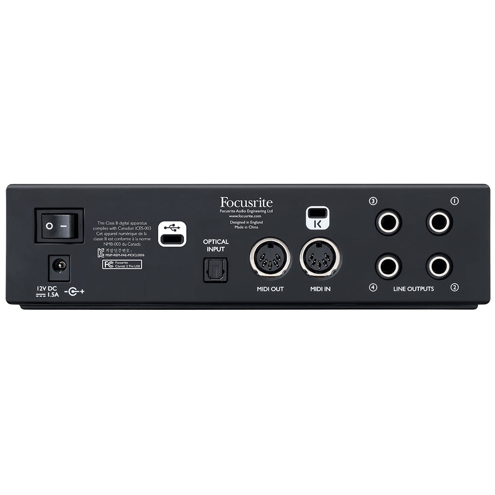 Focusrite Clarett 2Pre USB 10-in/4-out USB 2.0 Audio Interface