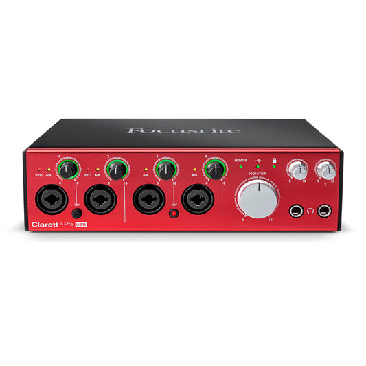 Focusrite Clarett 4Pre USB 18-in/8-out USB 2.0 Audio Interface