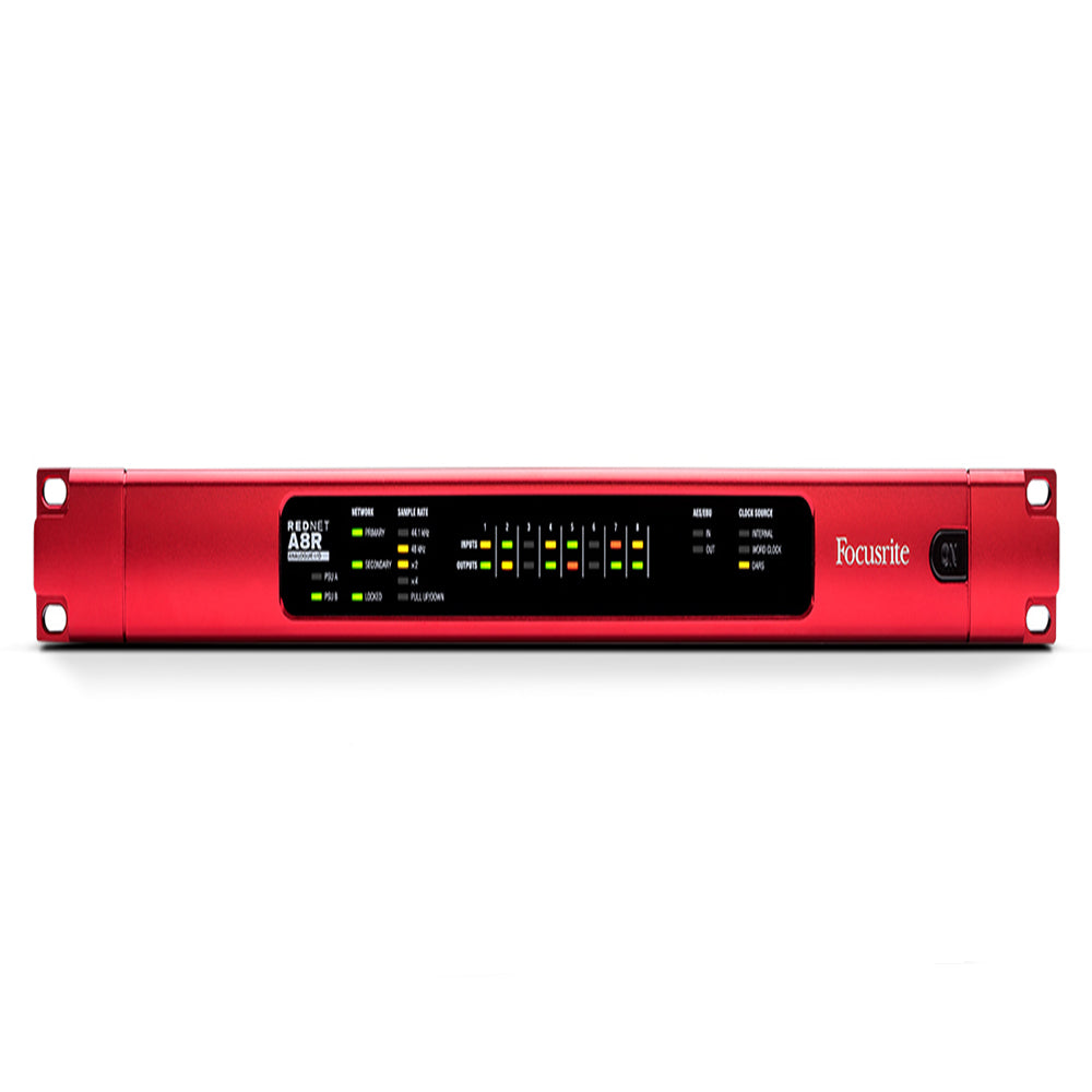 Focusrite Rednet A8R 8-in/8-out Ethernet Audio Network Interface with Power Supply Redundancy