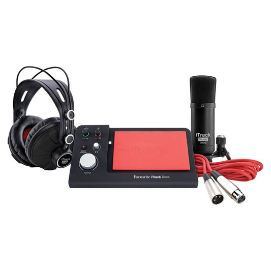 Focusrite iTrack Dock Studio Pack Recording Bundle