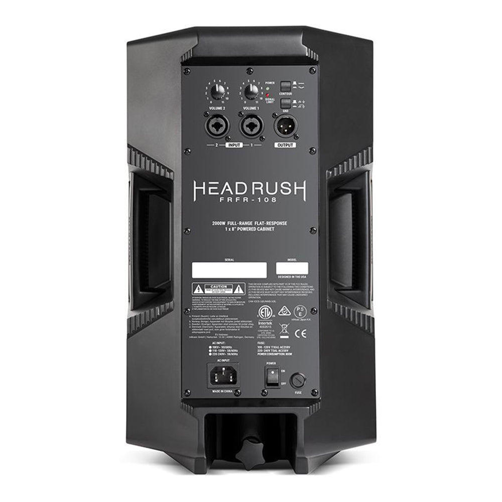 HeadRush FRFR-108 2000watt 1x8Inch Guitar Cabinet, EU Plug