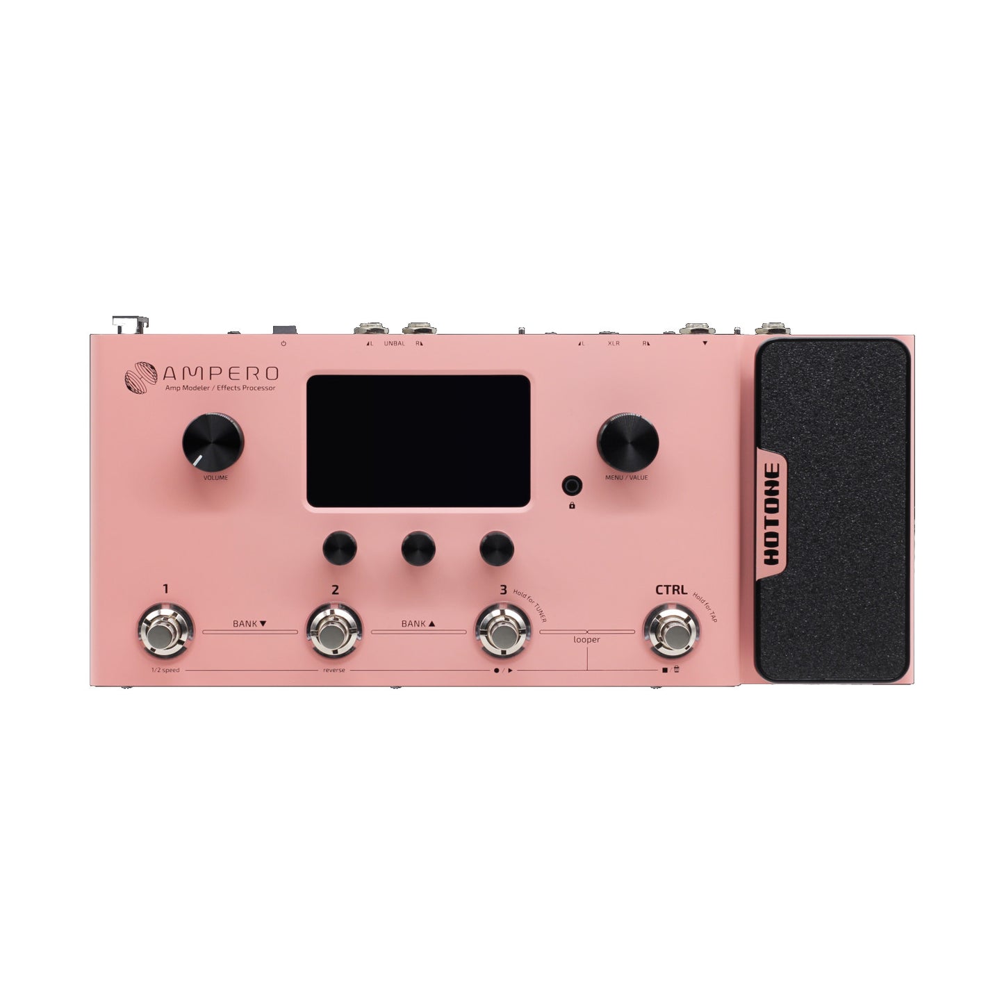 Hotone Limited Edition MP-100 Ampero Multieffects Pedal, Pink