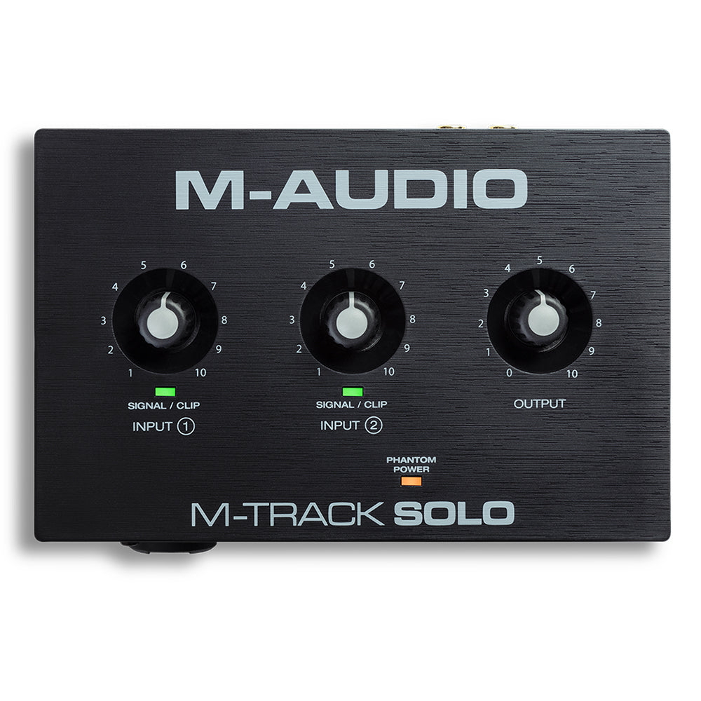M-Audio M-Track Solo 2-in 2-out USB Audio Interface with 01 Mic Preamp