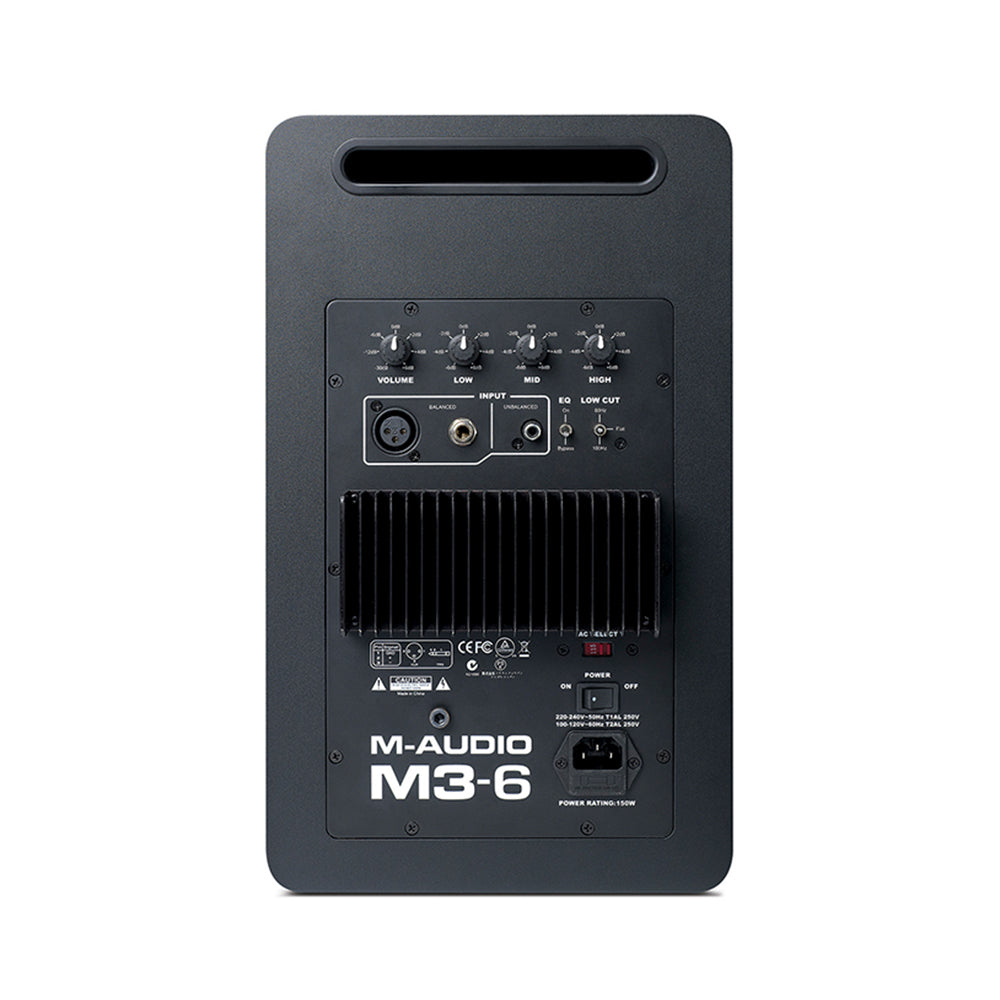 M-Audio M3-6 6inch 3 Way Active Studio Monitor Speaker, Each