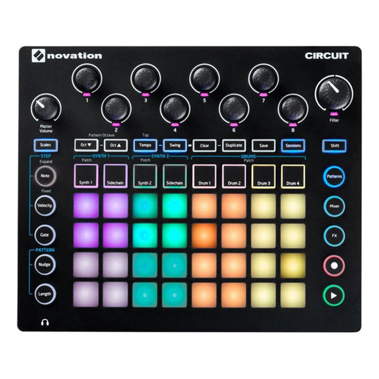 Novation Circuit 2-Part Synthesizer w/ A 4x8 RGB Velocity-Sensitive Grid Sequencer