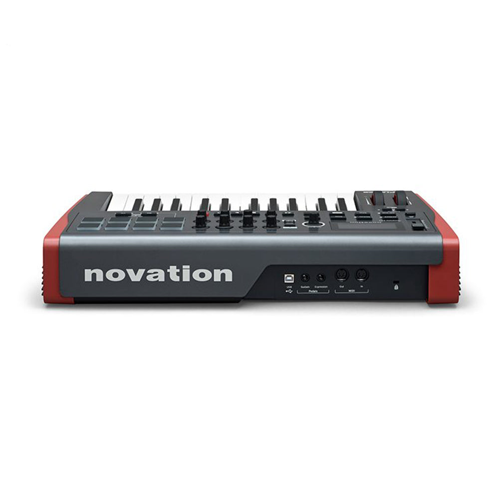 Novation Impulse 25 USB MIDI Controller KB 2 Octave, Touch Sensitive Controls, LED Light Rings