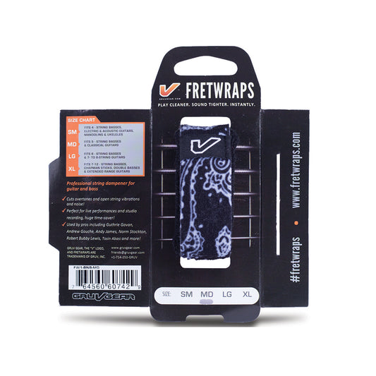 Gruv Gear Fretwraps™ String Muters (1-pack) Black Bandana SM
